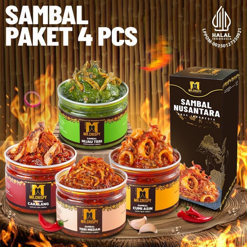 

TERLARIS PAKET HEMAT 4 PCS MR CRISPY Siap kirim