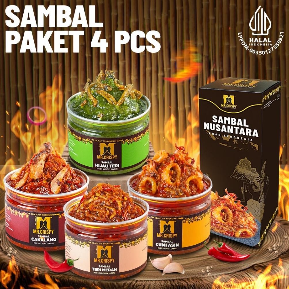 

TERMURAH PAKET HEMAT 4 PCS MR CRISPY Siap kirim