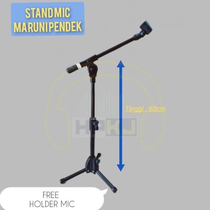 ''Terlaris" Stand Mic Maruni Stand Mic Pendek Maruni Murah