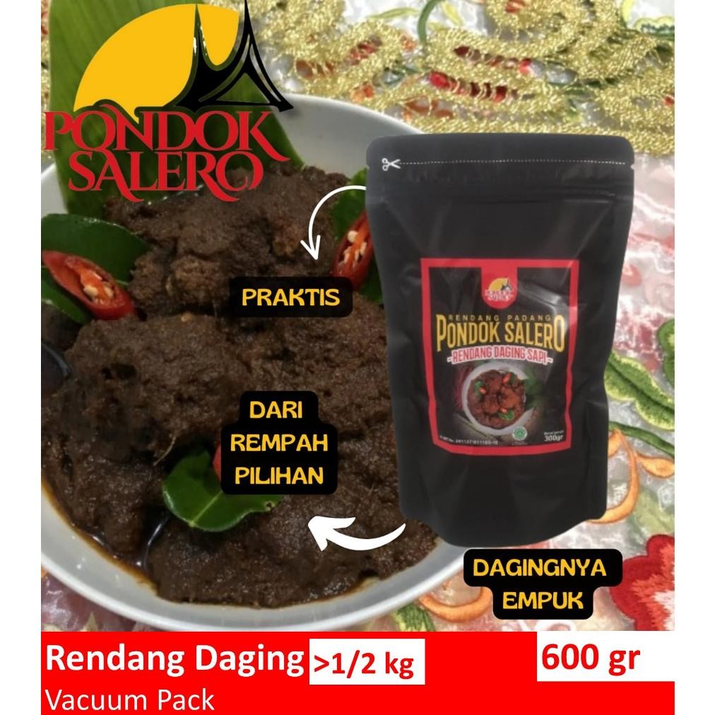 

TERLARIS Rendang Padang Pondok Salero 600gr Halal MUI Siap kirim
