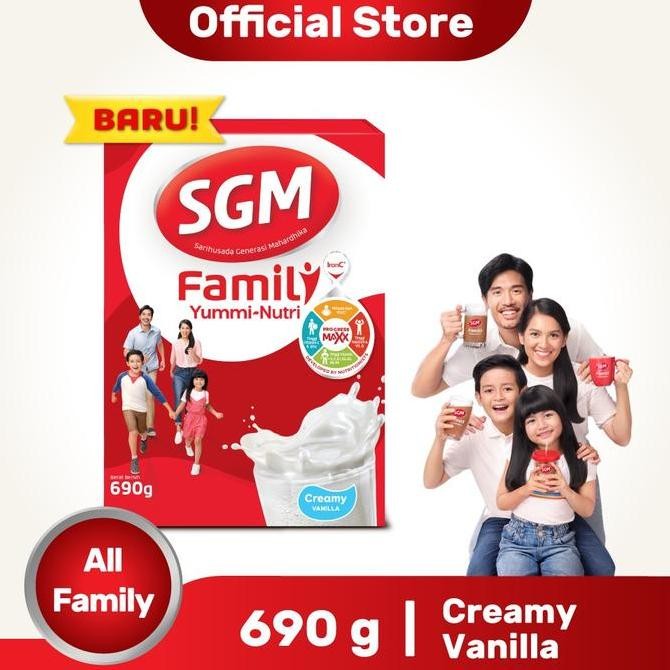 

SGM YUMMI-NUTRI VANILA SUSU KELUARGA 690 GR JS