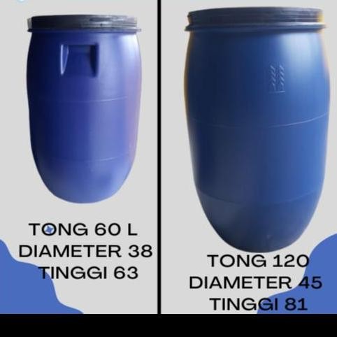 Tong Sampah Aesthetic Besar Tong 120 L / Drum Air / Tong Sampah / Drum Plastik Liter Tempat Sampah G