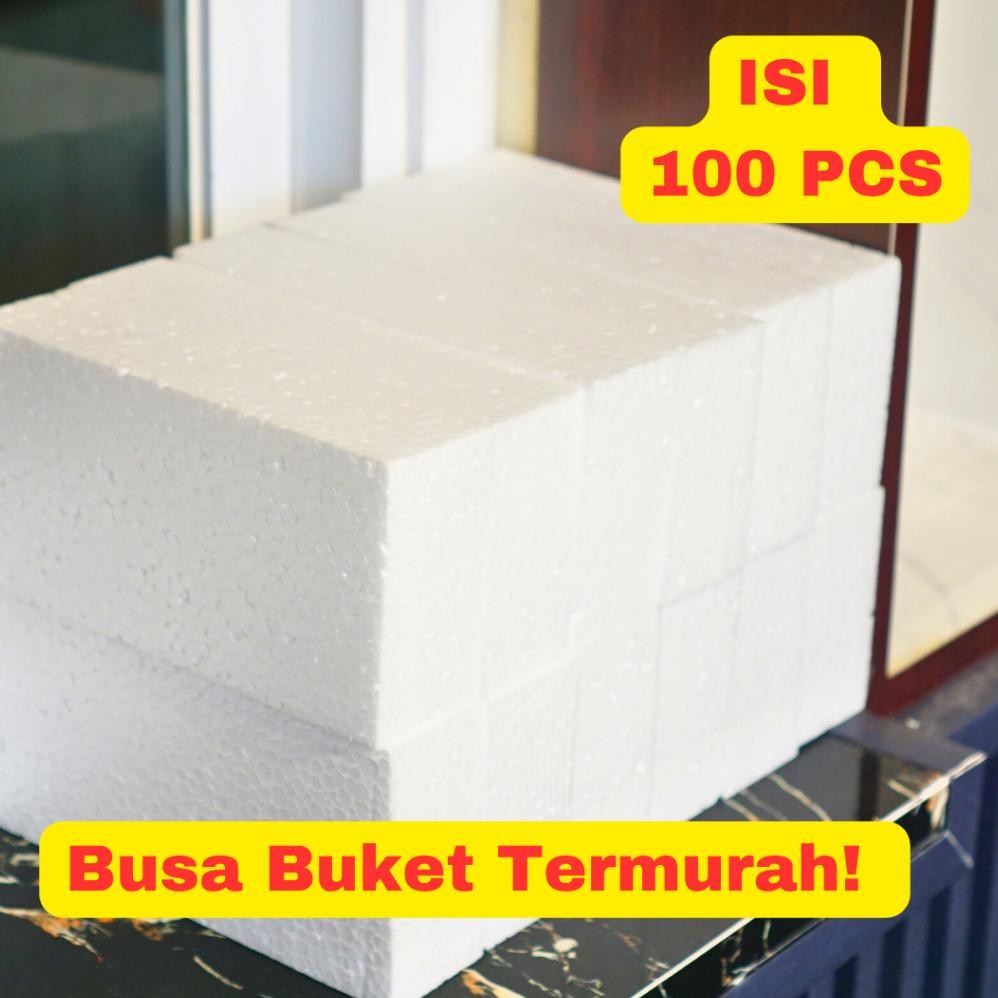 100 PCS Foam Busa bunga Putih Oasis busa bunga kering Oasis Busa Strofoam Styrofoam buket