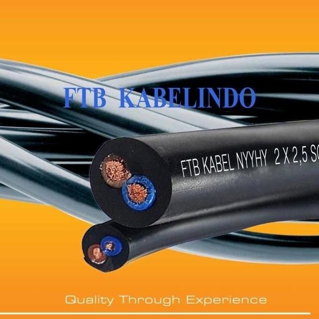 Promo SNI FTB KABEL NYYHY 2x2.5 Sqmm 50M INSTANT ( NYYHY 2x2,5 2x2.5mm ) COD