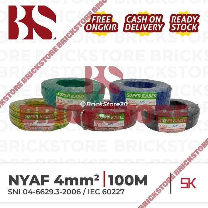 Promo KABEL SERABUT isi 4mm 100m / kabel nyaf 4mm SNI Merk SUPER COD