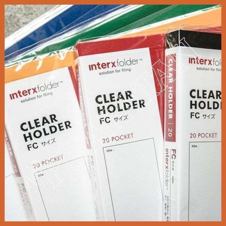 

(ATK) CLEAR HOLDER / DISPLAY BOOK / INTER X FOLDER FOLIO - 20 POCKETS ALAT TULIS LUKIS SEKOLAH KULIAH GAMBAR KANTOR
