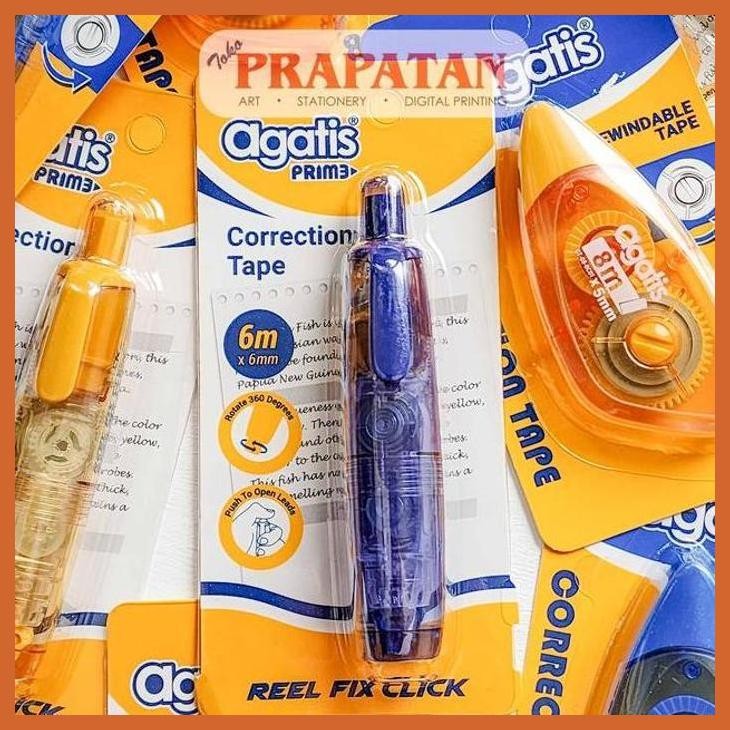 

(ATK) AGATIS CORRECTION TAPE | TIP EX KERTAS ALAT TULIS LUKIS SEKOLAH KULIAH GAMBAR KANTOR