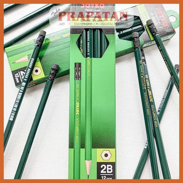 

(ATK) PENSIL TULIS P-88ER JOYKO 2B | 1 BOX ISI 12PCS | WRITING PENCIL | PENSIL 2B ALAT TULIS LUKIS SEKOLAH KULIAH GAMBAR KANTOR