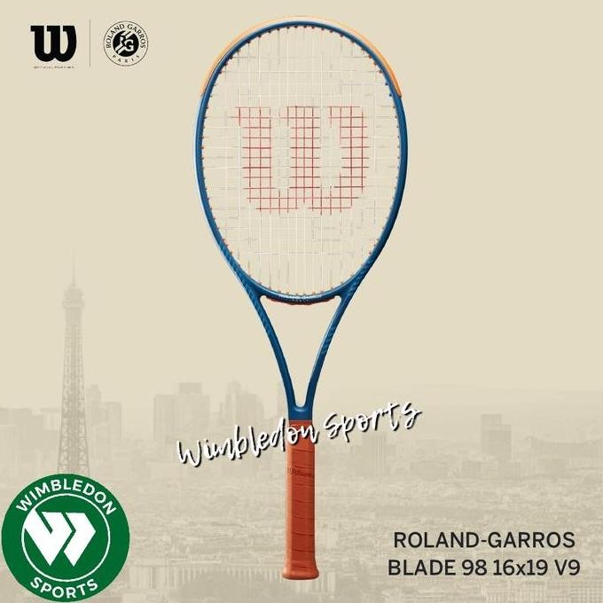 Terbaik Raket Wilson Blade 98 16X19 V9 Roland Garros 2024 / Wilson Blade 98 Rg 100% Ori