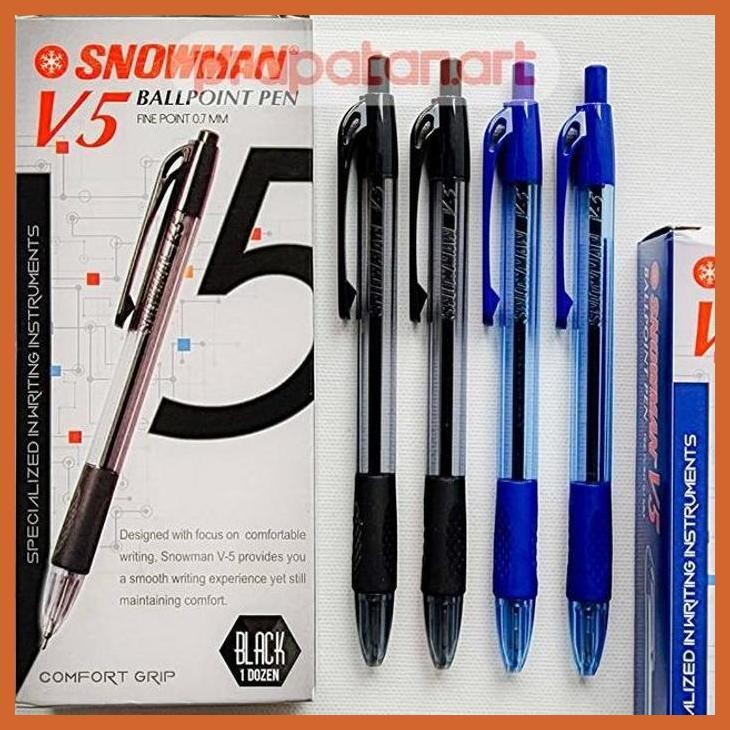 

(ATK) SNOWMAN BALL PEN V-5 0.7MM | BALLPOINT | PULPEN PENA ALAT TULIS LUKIS SEKOLAH KULIAH GAMBAR KANTOR