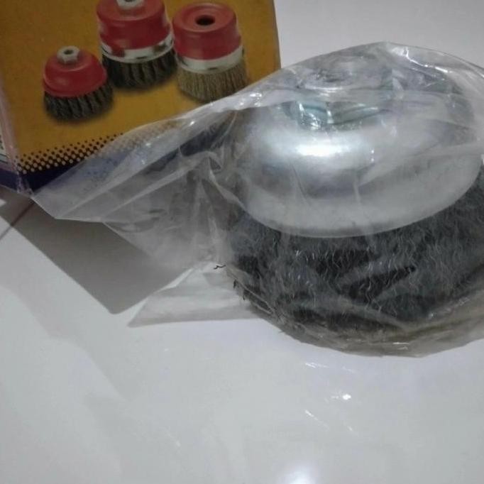 Sikat Mangkok 4" Wire Cup Brush 4Inch Union Sikat Kawat 4" Union
