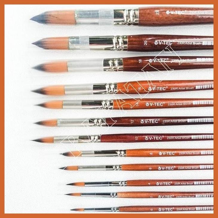 

(ATK) KUAS LUKIS V-TEC 230R ROUND PER PC / V-TEC ROUND PAINT BRUSH ALAT TULIS LUKIS SEKOLAH KULIAH GAMBAR KANTOR