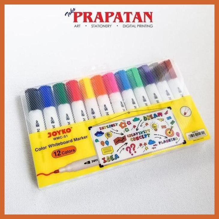 

(ATK) JOYKO COLOR WHITEBOARD MARKER WMC-51/ SPIDOL WARNA PAPAN TULIS ALAT TULIS LUKIS SEKOLAH KULIAH GAMBAR KANTOR