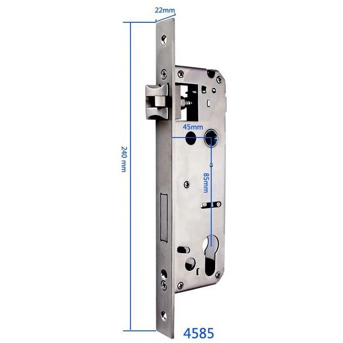Bardi Kadonio Mortise Kunci Smart Door Lock 3585 Bermat 22Mm X 240Mm X 22Mm Untuk Pintu Baru & Ganti