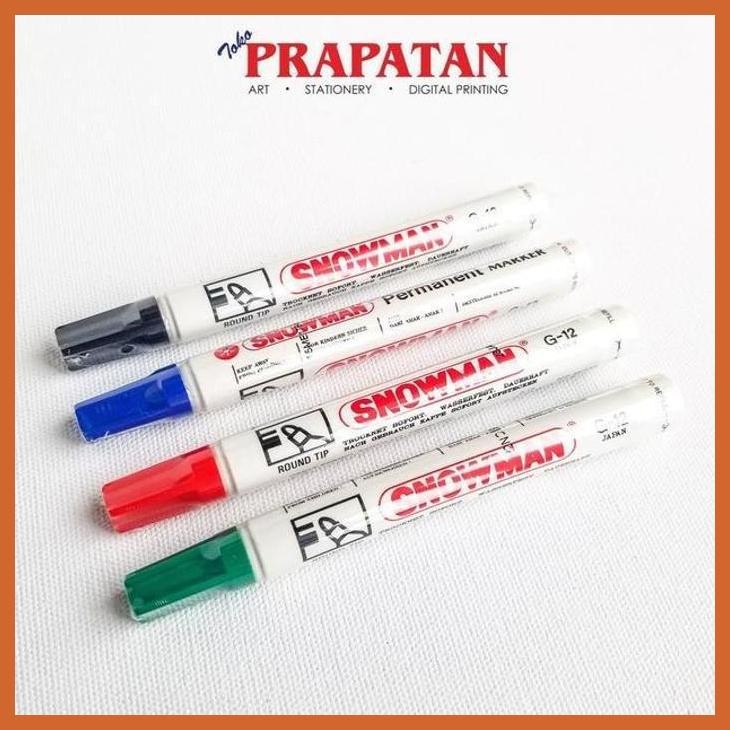

(ATK) SNOWMAN PERMANENT MARKER G-12 / SPIDOL PERMANEN SNOWMAN ALAT TULIS LUKIS SEKOLAH KULIAH GAMBAR KANTOR
