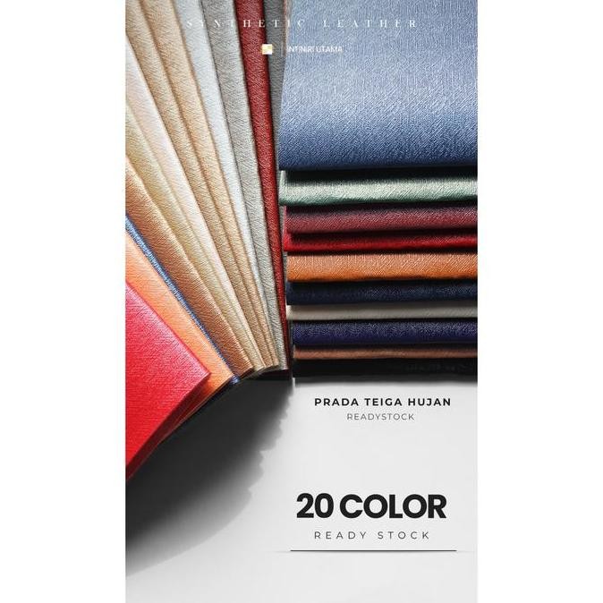 DB202 }} PVC LEATHER / KULIT IMITASI - PRADA TEIGA HUJAN
