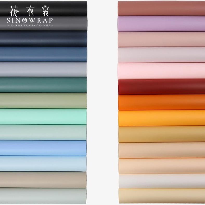 

Bf888S 20 Lembar Kertas Buket Bunga Cellophane Polos Waterproof Fgh-56