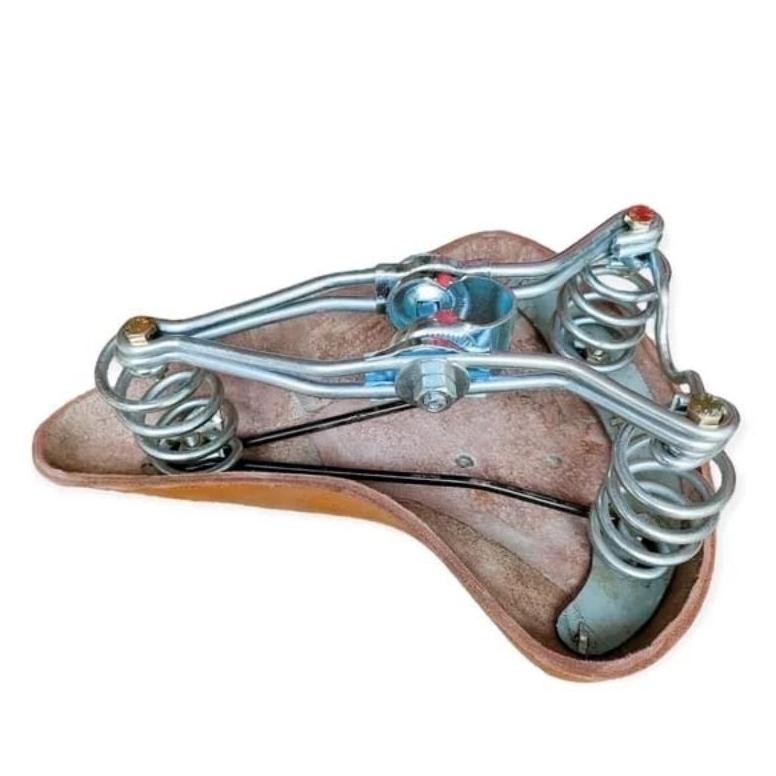 Salt Sadel Kulit Sepeda Onthel Ontel Sedel Jok Pir Chrome Krom Saddle 28 Unta Unto Jawa Jowo Gelung 