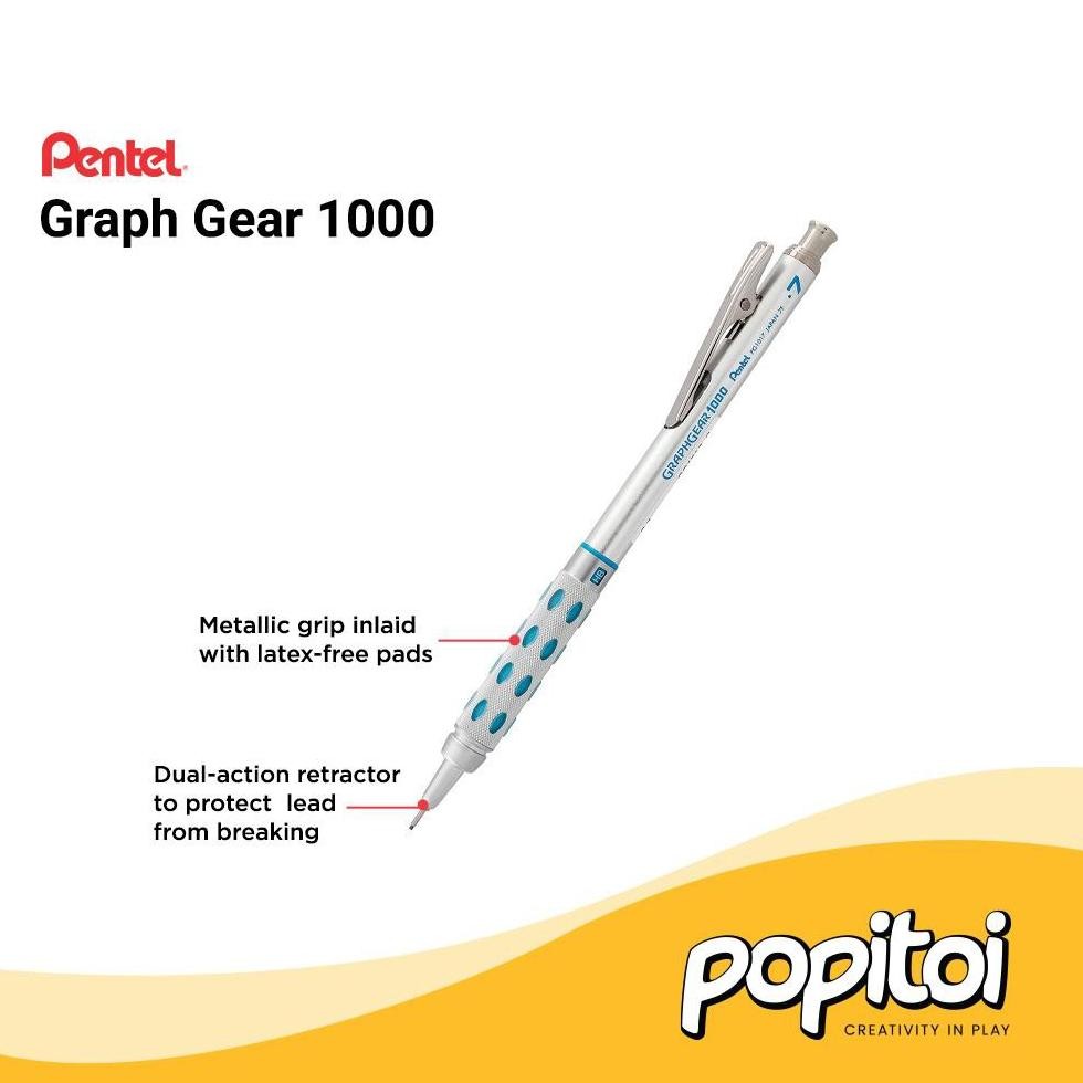 

Heatshrin Pentel Graph Gear 1000 Mechanical Pencil Graphgear Pensil Mekanik Ma-4