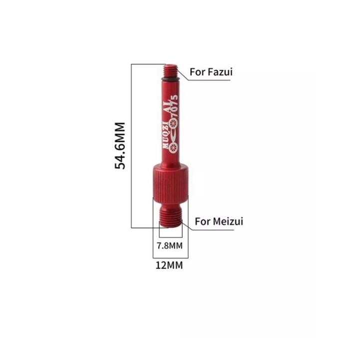 Premium Muqzi Adaptor Pompa Rear Shock Air Sepeda Adapter Pump Rearshock Belakang Sepeda MTB High Qu