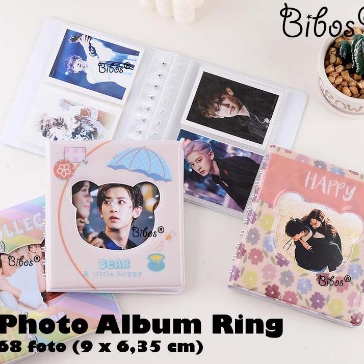 Ring Binder Foto Album Photo Album Kpop Polaroid Album Foto Mini Binder Photocard Album Collect Book