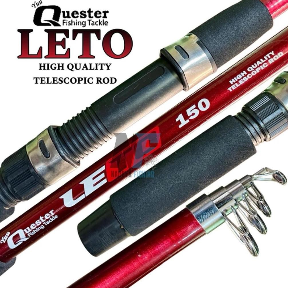 [Kecil Joran Pancing Telescopic Antena 150Cm Kekuatan 8Kg Yuu Quester Leto Eq-77