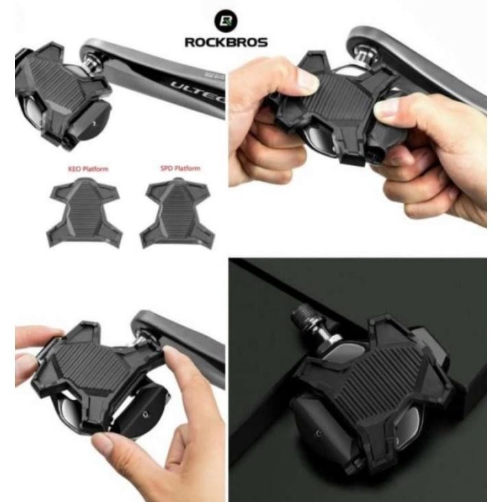 Premium Rockbros Cover Pedal Cleat Look Keo Tutup Alas Pedal Cleat Adapter Pedal Cleat KEO Look Syst