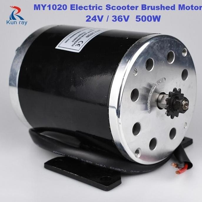 DC MOTOR MY1020 ELECTRIC SCOOTER BRUSHED MOTOR 24V / 36V 500 WATT ORIGINAL DAN TERPERCAYA
