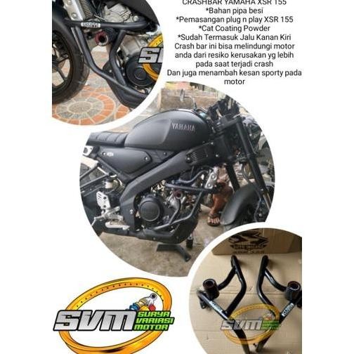 Crash Bar XSR 155 Frame Slider XSR 155 Pelindung Body XSR 155 Tubular Yamaha XSR 155 best Original
