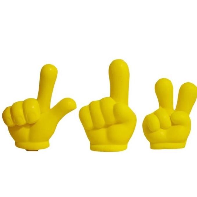 DR101>> Antena Bola Mobil Boneka Antena Mobil Victory Finger Penutup Antena Antena Bola Mobil Tempel