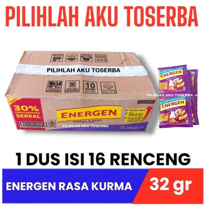 Energen KURMA Renceng 30gr x 10 Sachet (HARGA 1 DUS)