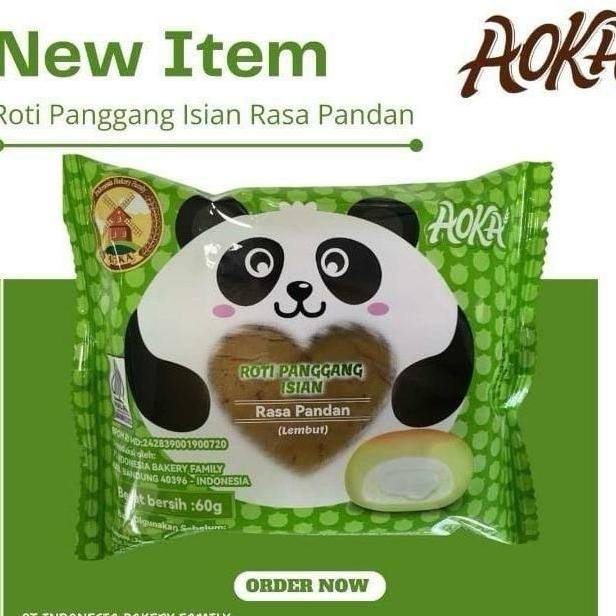 

roti aoka cap panda panggang isian aneka rasa