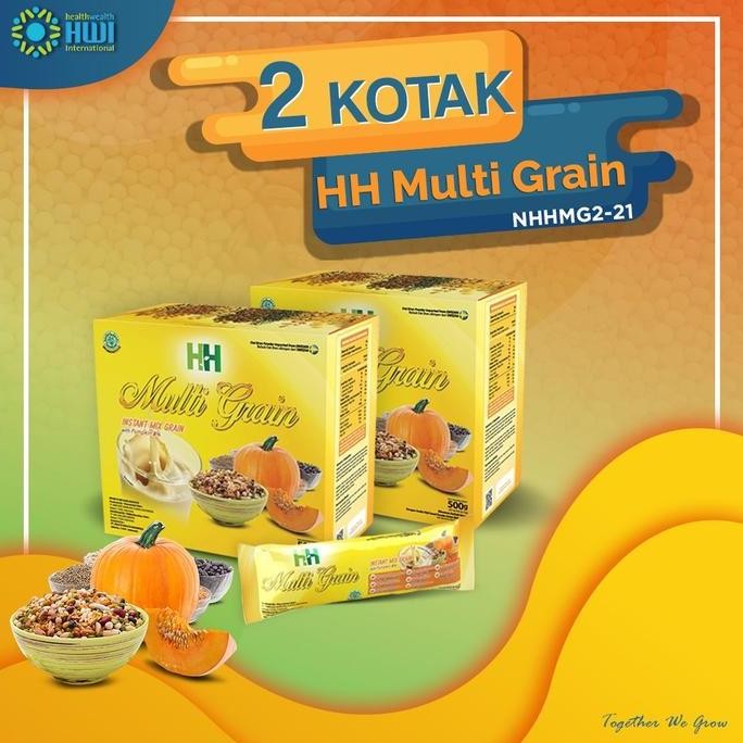 

Paket 2 Box H H Multi-Grain Minuman Nutrisi Cereal Instan Mix Grain
