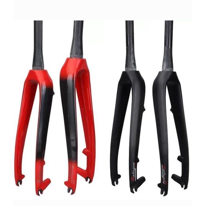 Premium Balugoe Fork Carbon Rigid Tapered Fork Full Carbon Taper Garpu Sepeda Roadbike Gravel MTB Hi