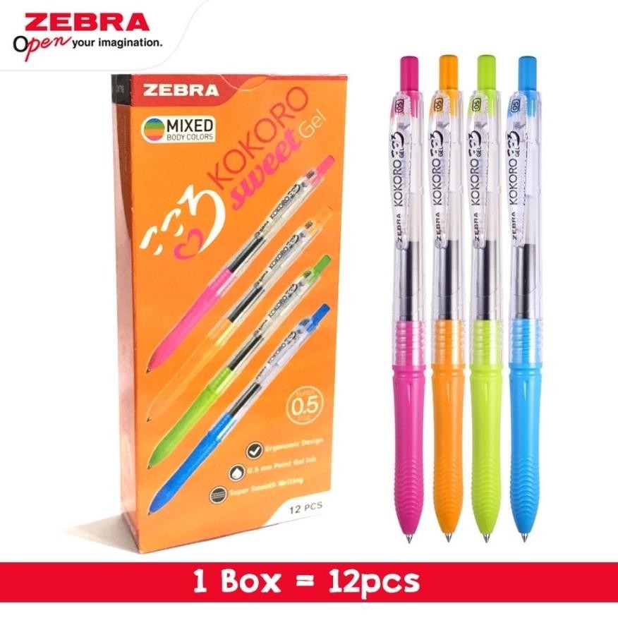 

Heatshrin Tbmo (Pack 12Pcs) Bolpen Kokoro Gel 0.5 Black Zebra Y-4