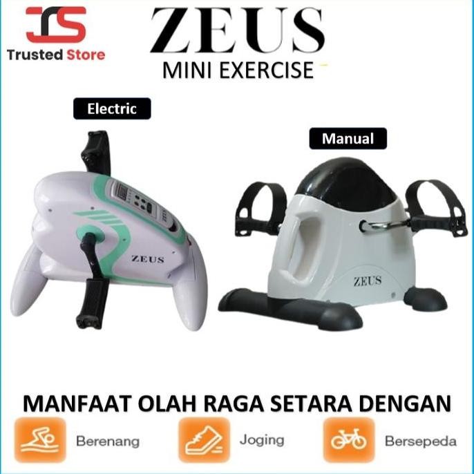 Zeus Mini Bike Static Electric Sepeda Terapi Statis Sport Exercise