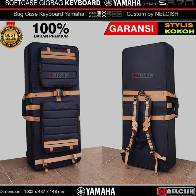 TERBARU Softcase Gigbag Tas Keyboard Yamaha PSRS670 PSRS770 PSRS970 PSRS975 SX700 SX900 Custom by NE