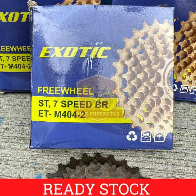 [Kecil Freewheel Gear Gir Susun Belakang Sepeda 7 Speed Drat Ulir Exotic Mtb Federal Lipat Balap Gh-