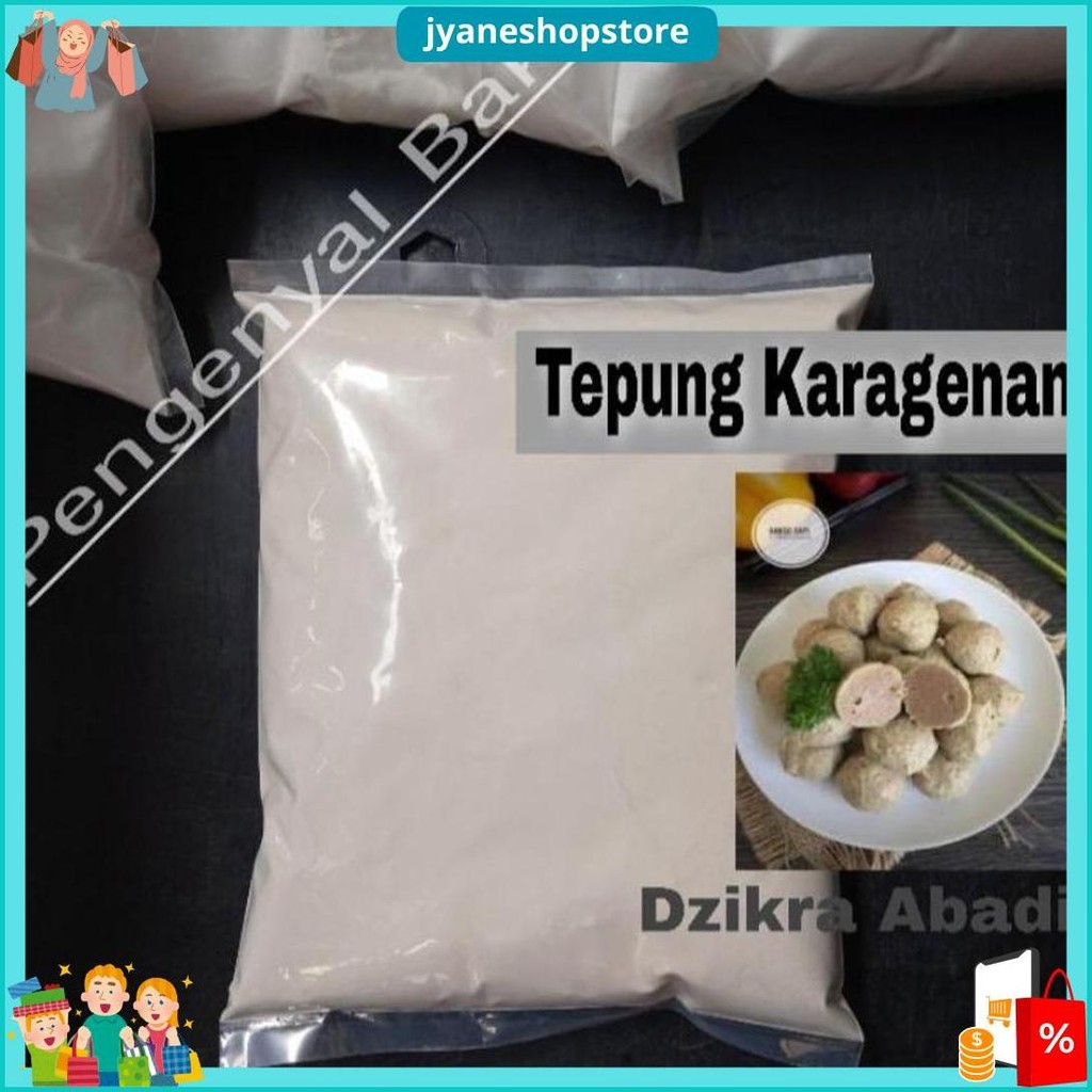 

Tepung Karagenan Pengenyal Bakso Baso 500.Gr Gratis Ongkir