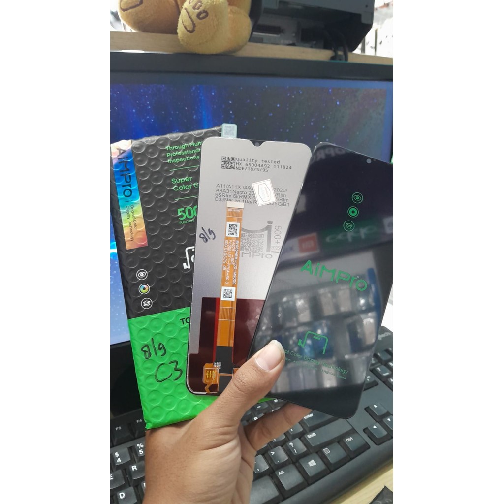 LCD OPPO A5 2020/A9 2020/A31 2020 REALME C3/5/5i/6s/A11X FULLSET Touchscreen ORI HP