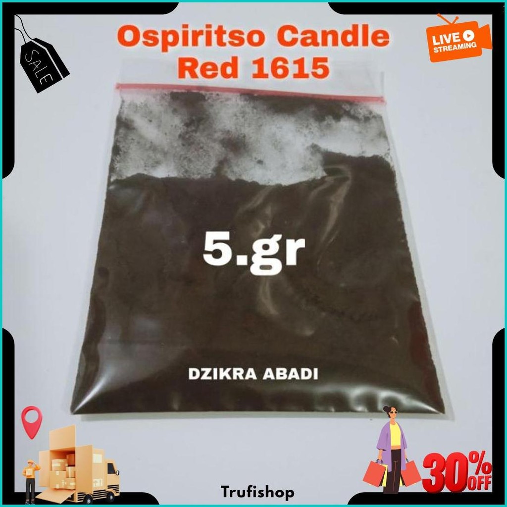

Pewarna Minyak Merah Ospiritso Candle Red 1615 5 Gr Original Produk