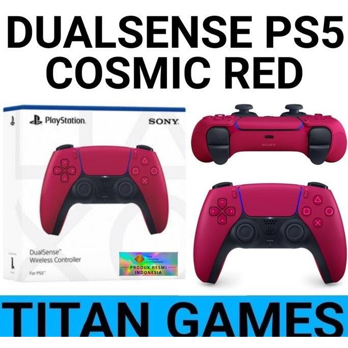 Stik PS5 Dualsense Cosmic Red PS5 Wireless Controller Original