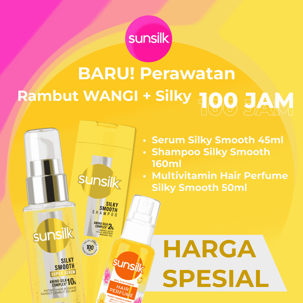 [BUNDLE] Sunsilk Shampoo Silky Smooth 160 ml + Sunsilk Super Serum Silky Smooth 45 ml + Sunsilk Mult
