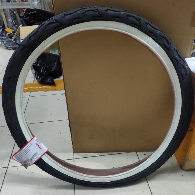 Promo Ban luar sepeda 26 x 2.125 kenda flame white wall lowrider cruiser COD