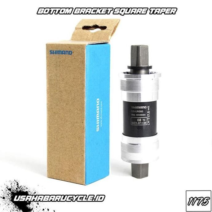 Promo Bottom Bracket BB Taper Square Shimano 117.5 / 123 Shimano BB-UN300 COD