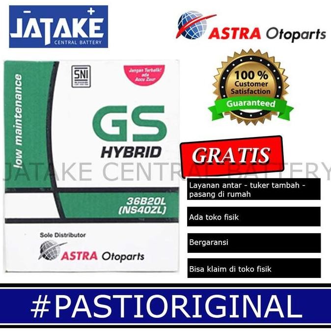 TERLARIS - aki basah mobil ERTIGA NS40ZL / NS 40ZL GS Astra Hybrid