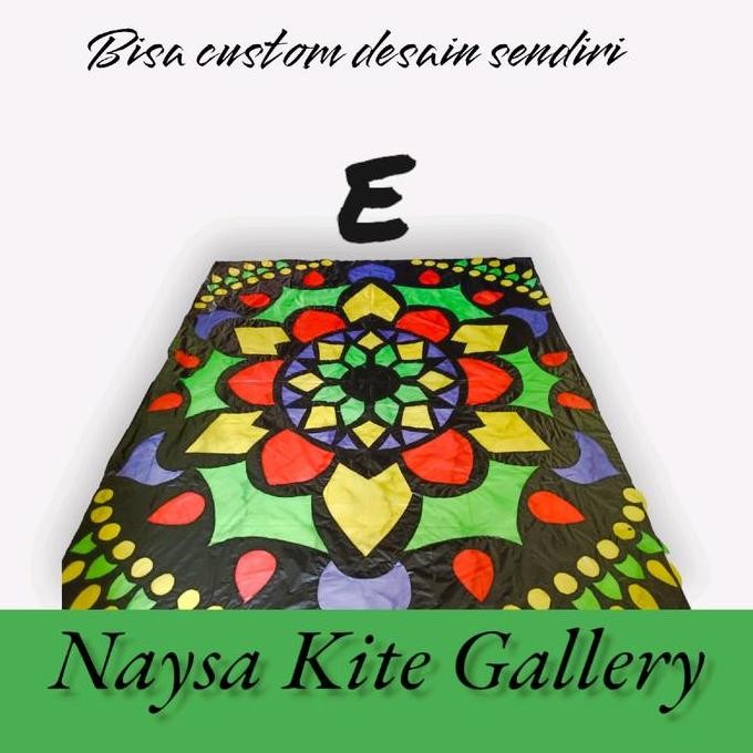 Sampul plastik layangan motif mandala