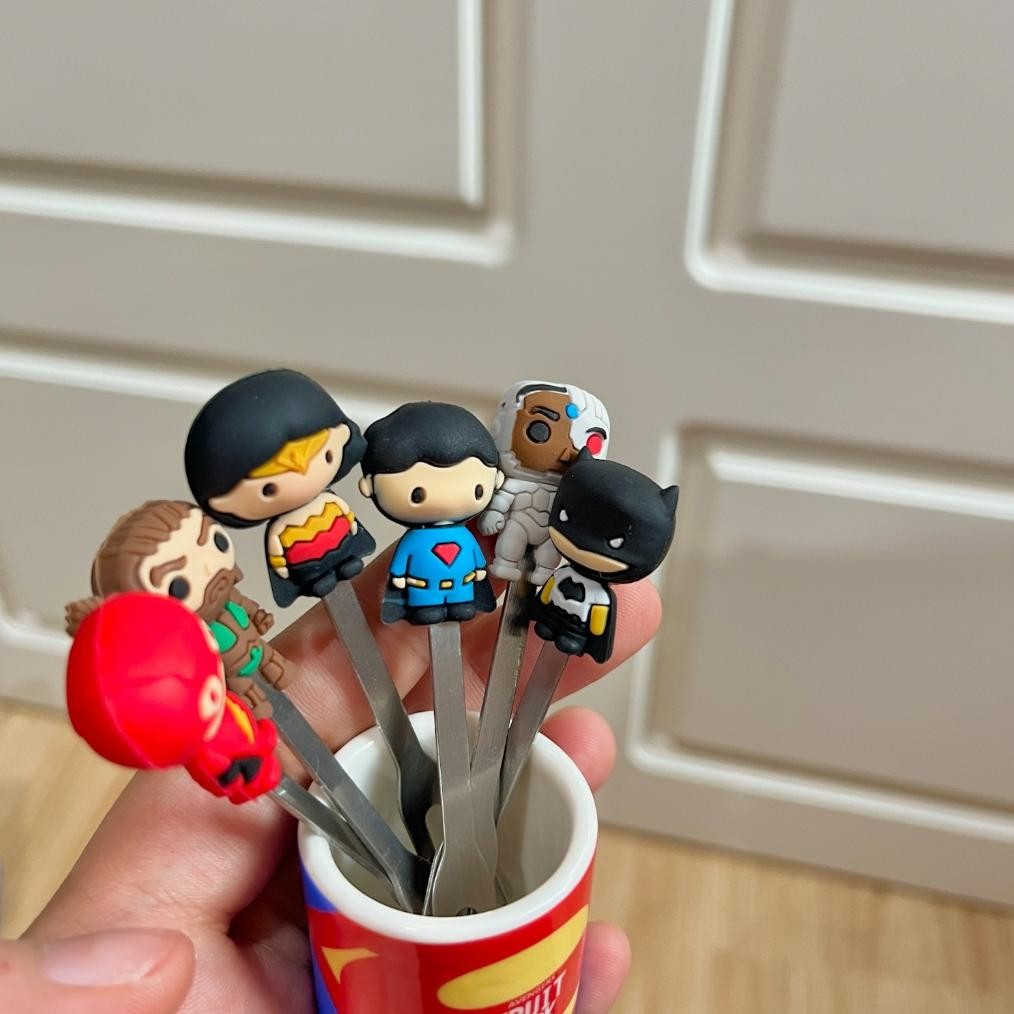 Sendok Garpu Buah Sanrio Avenger Princess / Garpu Kecil Stainless Steel Karakter / Garpu Kecil Buah 