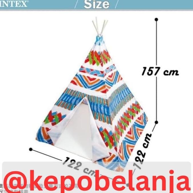 Tenda Intex 48629 Mainan Anak Model Indian Teepee Play Tent murah