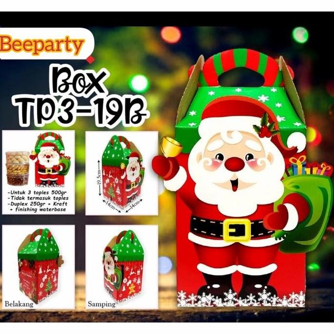 

CR - Box Kue Natal 3toples TERLARIS